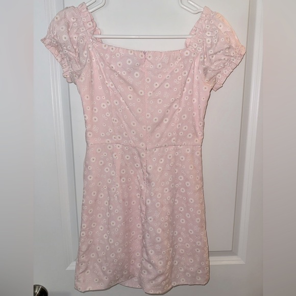 princess polly “back to paris” pink daisy mini dress - Picture 5 of 10